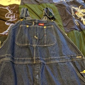 Dickie's denim overalls 44x34